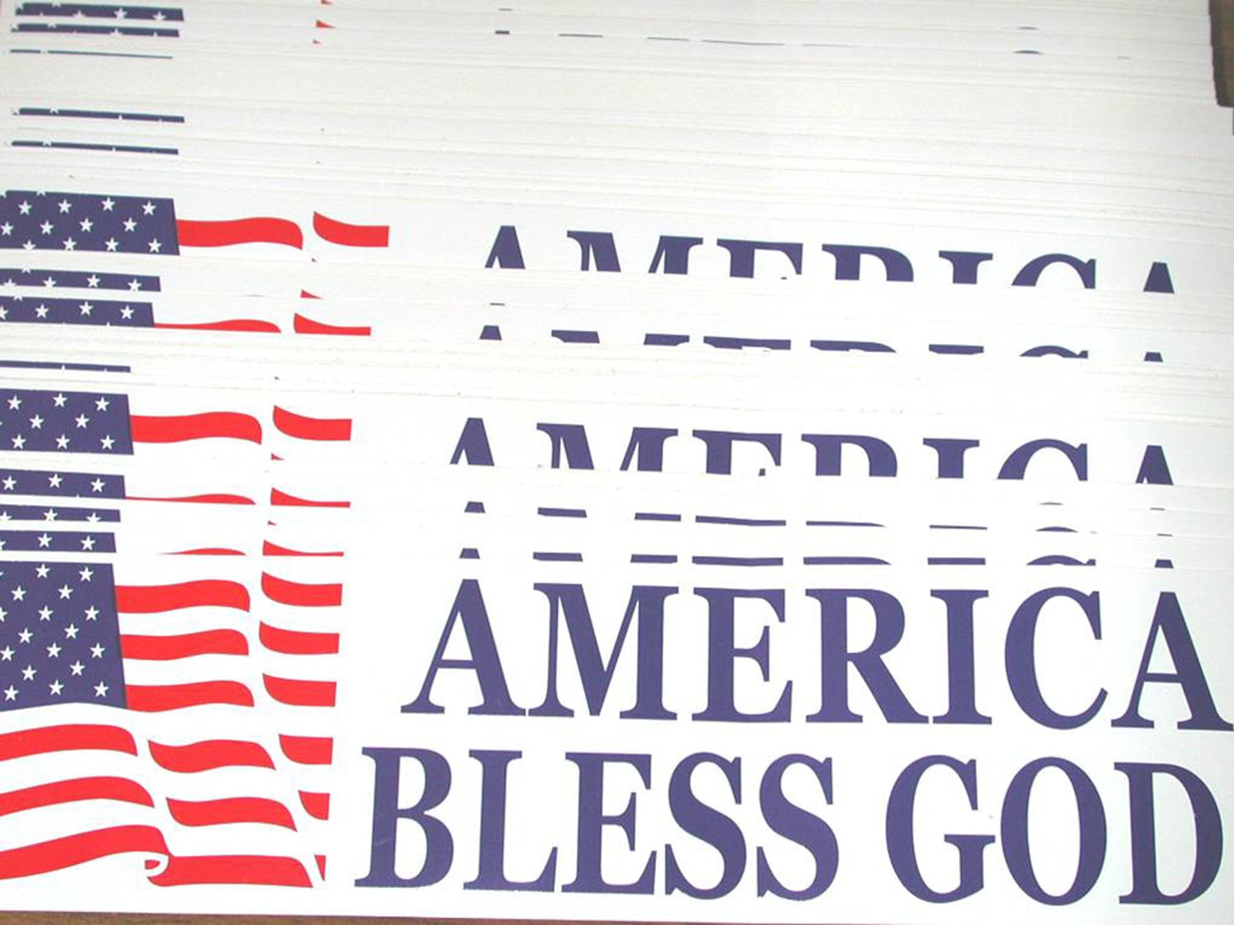 America Bless God Bumper Sticker