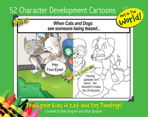 52 Character Development Cartoons (for Outside the Home)